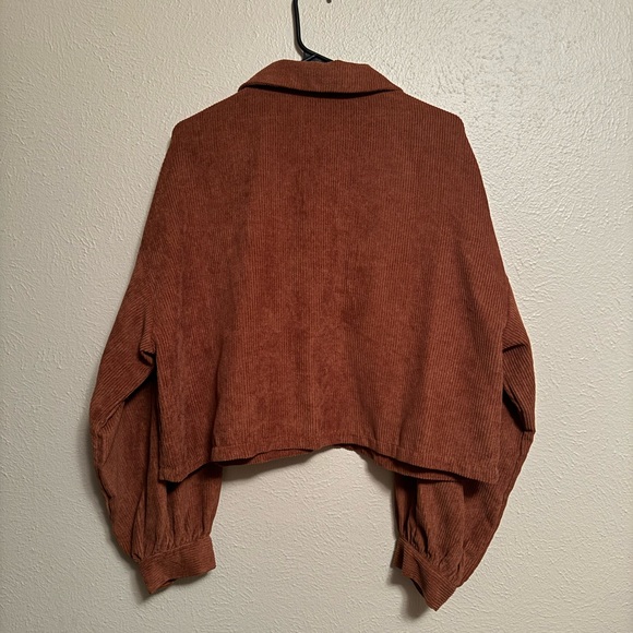 Brown Cropped Jacket - Picture 2 of 2